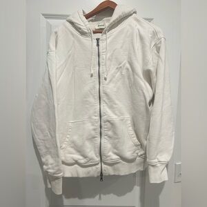 Elwood Thermal White Zip-Up Hoodie